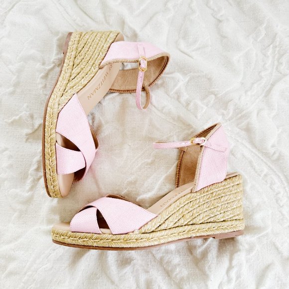 Stuart Weitzman Mirela Espadrille Wedges Size 11 - Picture 4 of 11